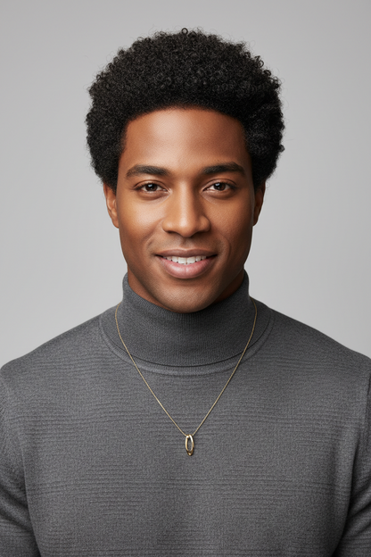 Perruque Homme cheveux naturels portée avec élégance